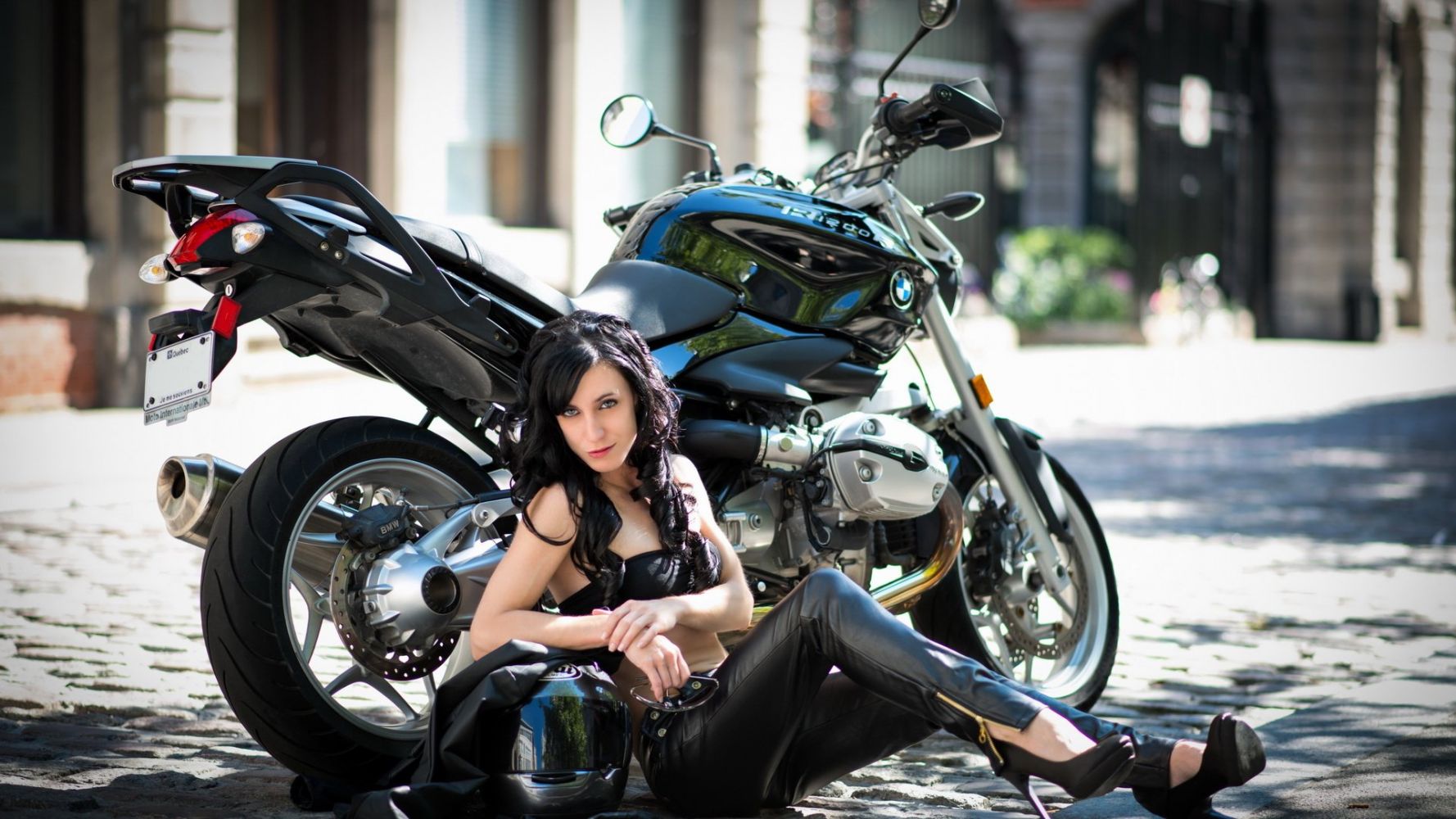 European women on bikes in Kerbela