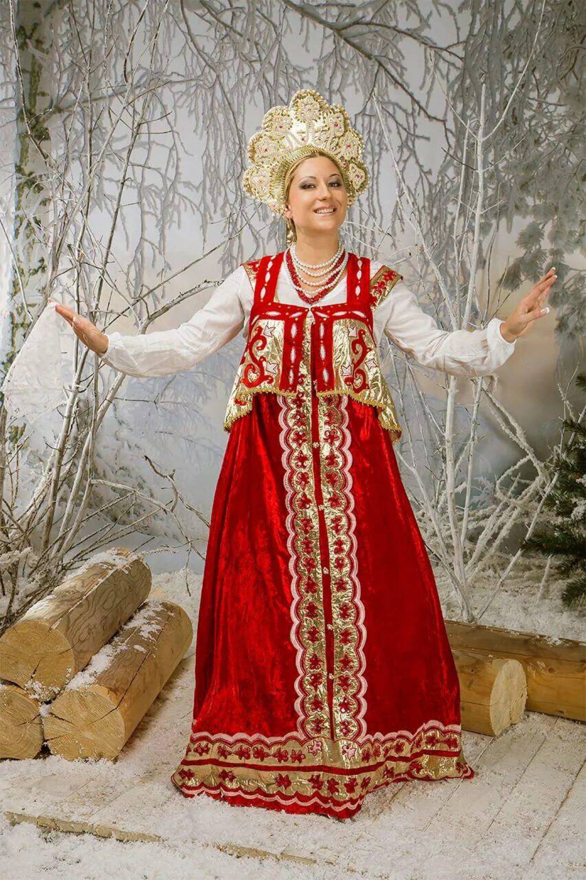 Girls in Slavic costumes in Kerbela